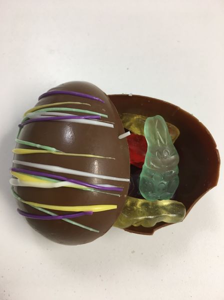 Break-up Easter Egg with Pastel M&M's