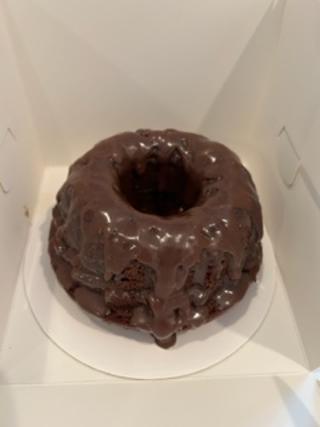 Chocolate ganache Chocolate Bundt cake 6inch
