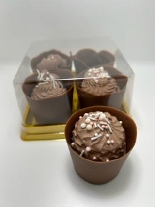 Chocolate mousse cups  4 pack