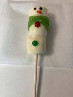 Marshmallow Snowman lollipop