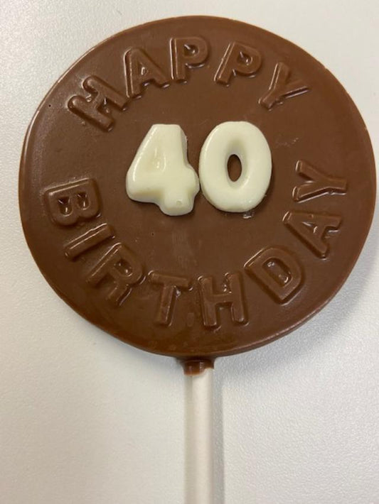 Happy Birthday number Lollipops