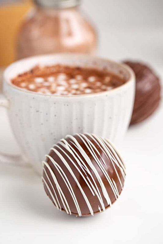 Hazelnut Hot Chocolate Bombs
