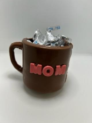Milk Chocolate mug filled with Hershey Kisses