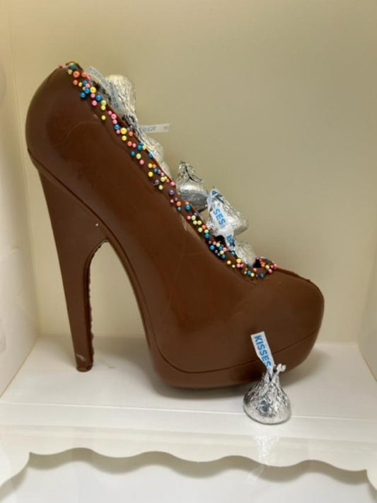 Milk Chocolate high heel shoe