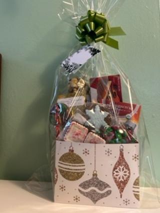 Gold and Silver Gift Basket