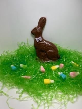 Solid Bunny with chocolate bow