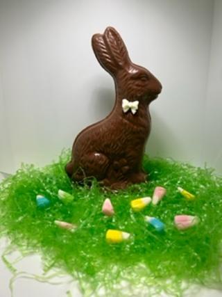hollow Bunny with chocolate bow