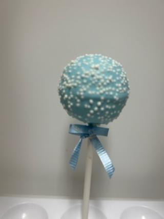 Pink or Blue Cake pop with Nonpareils
