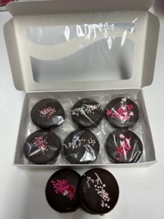 Valentine's Box of Chocolate Covered Sandwich Cookies - 6 pc
